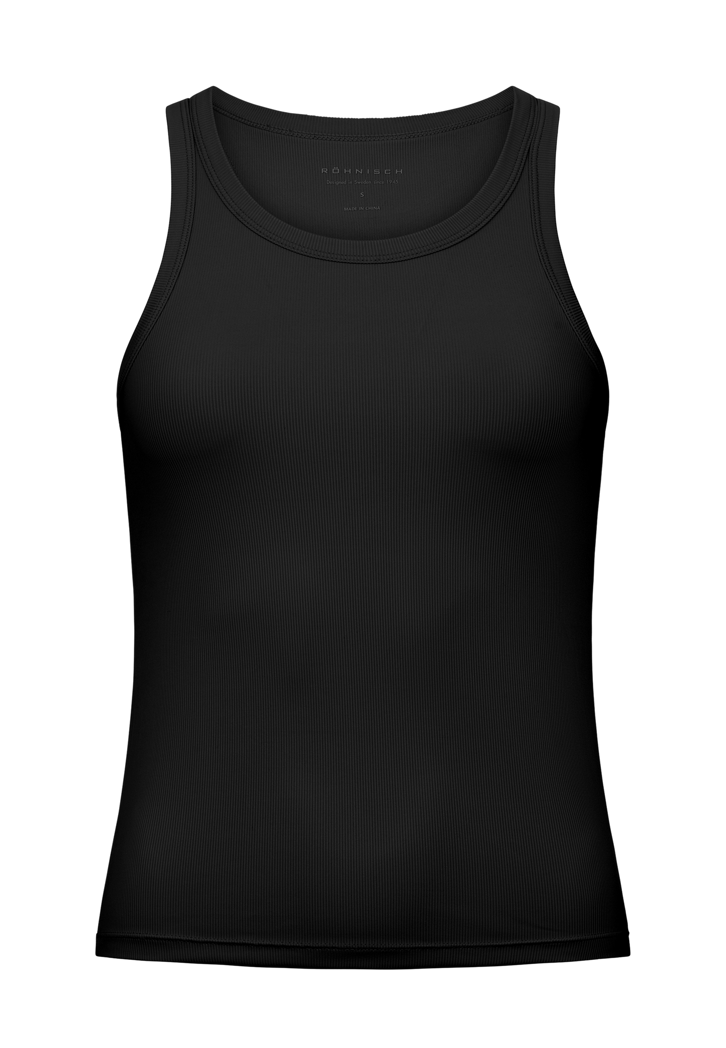 RIB DRYMOTION SINGLET - BLACK