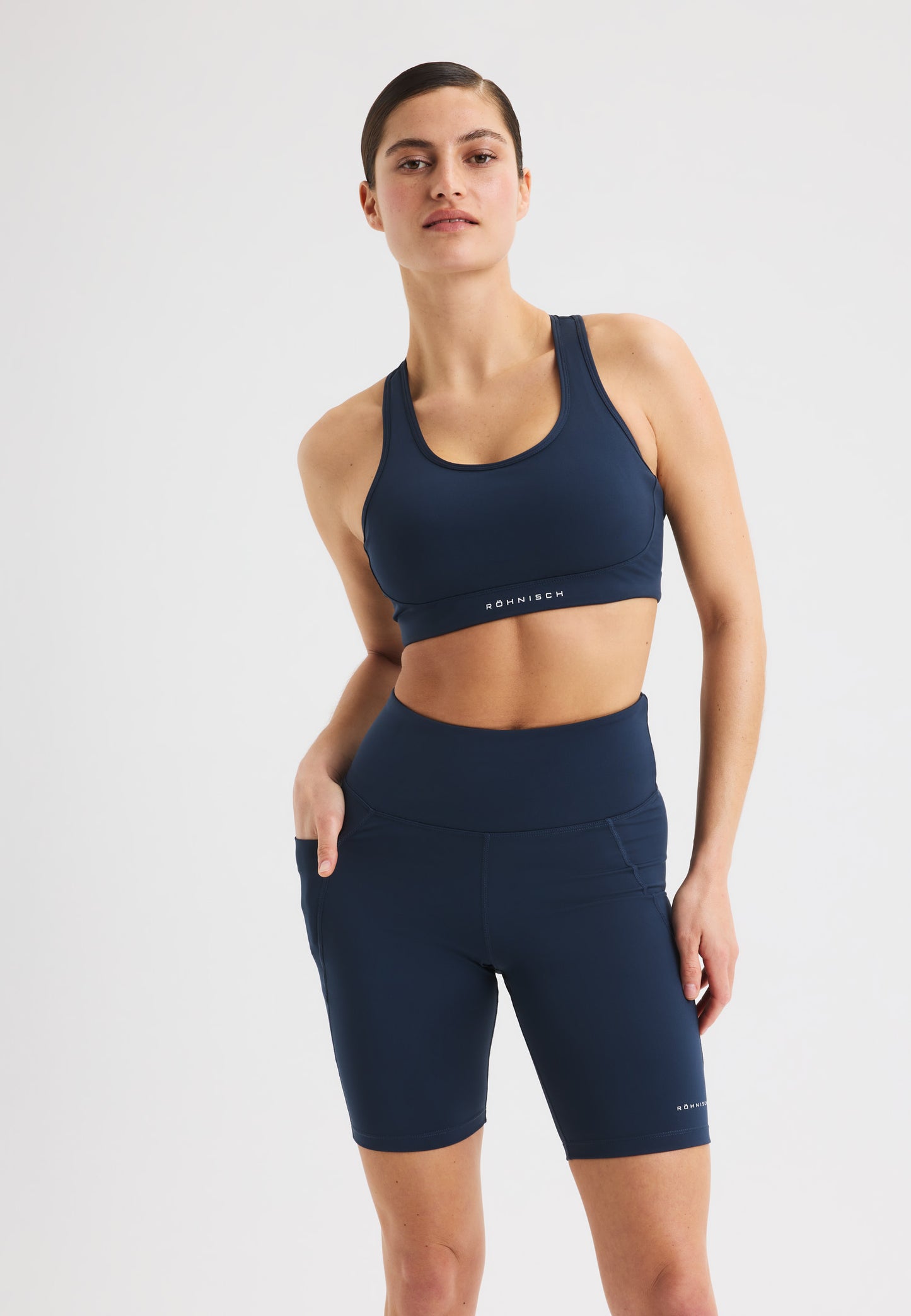 FLATTERING BIKE TIGHTS - SPACE NAVY