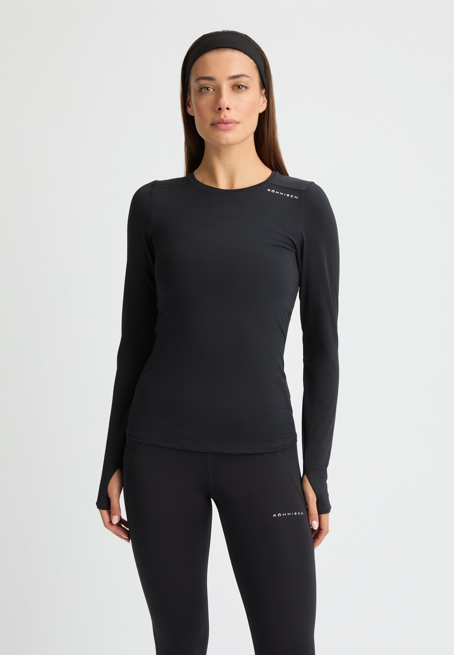 JACQUARD LONG SLEEVE - BLACK