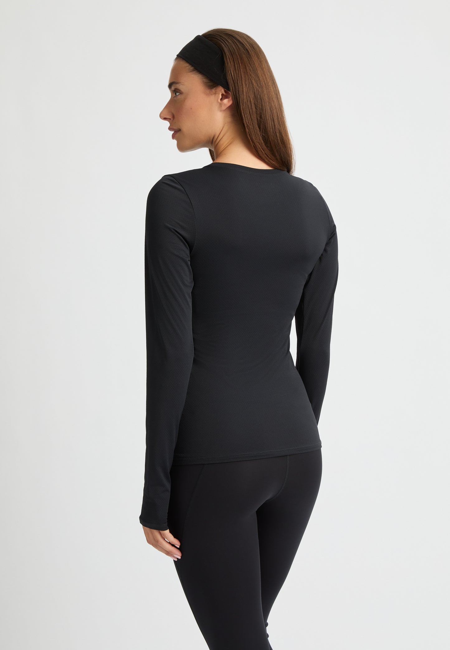 JACQUARD LONG SLEEVE - BLACK