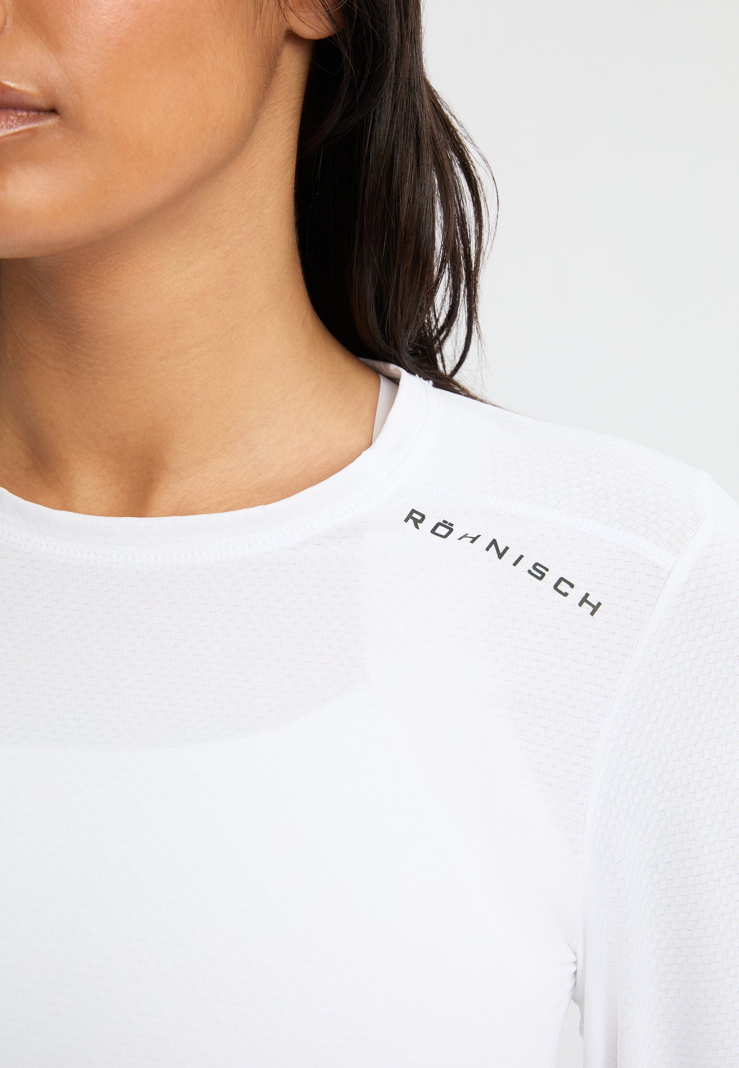JACQUARD LONG SLEEVE - WHITE