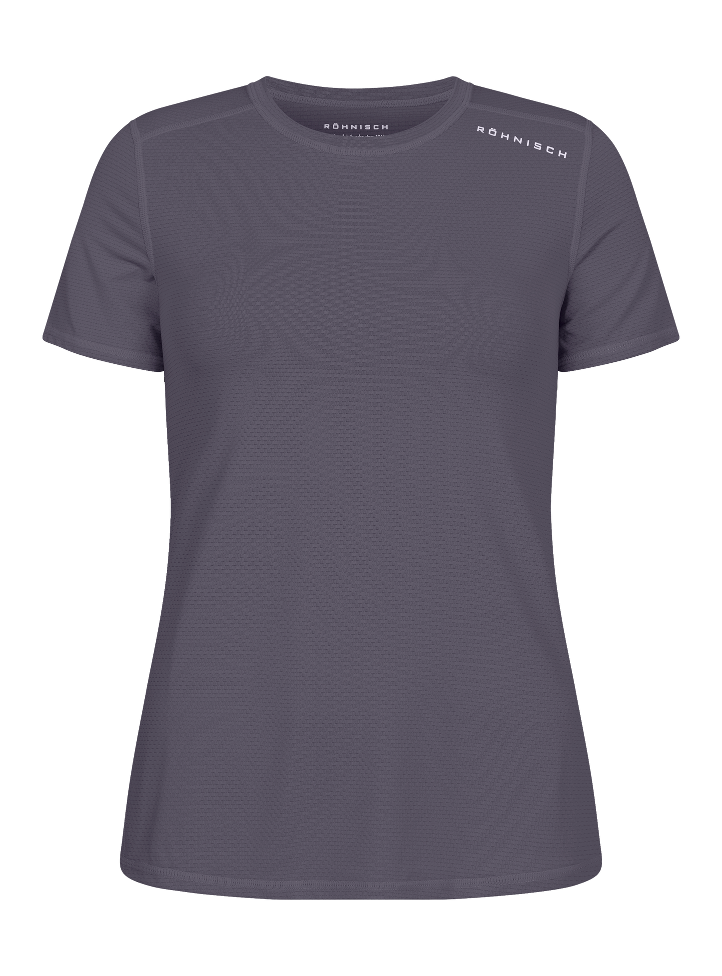 JACQUARD TEE - DARK GREY PLUM