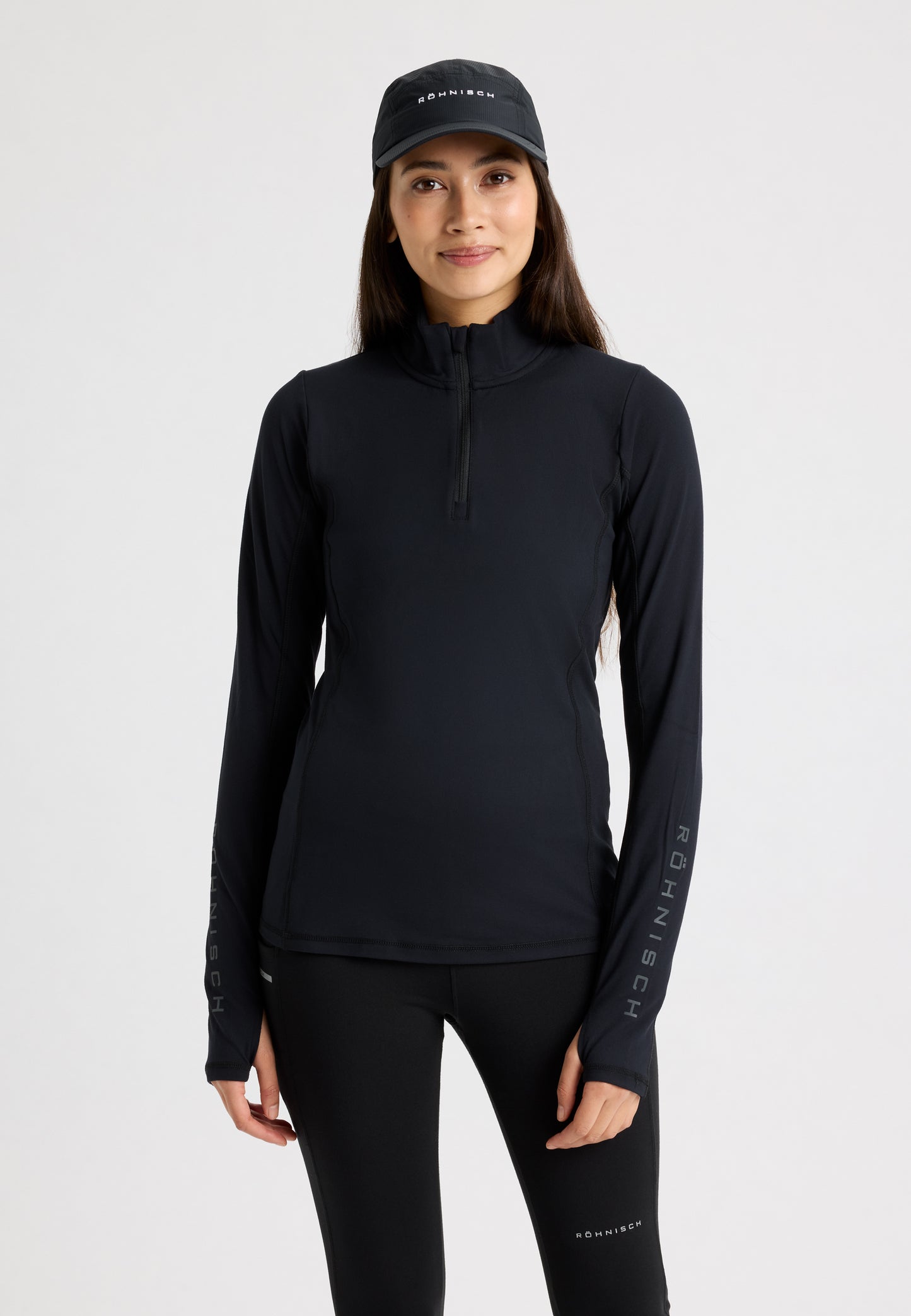 WARMING TECH HALF ZIP - BLACK