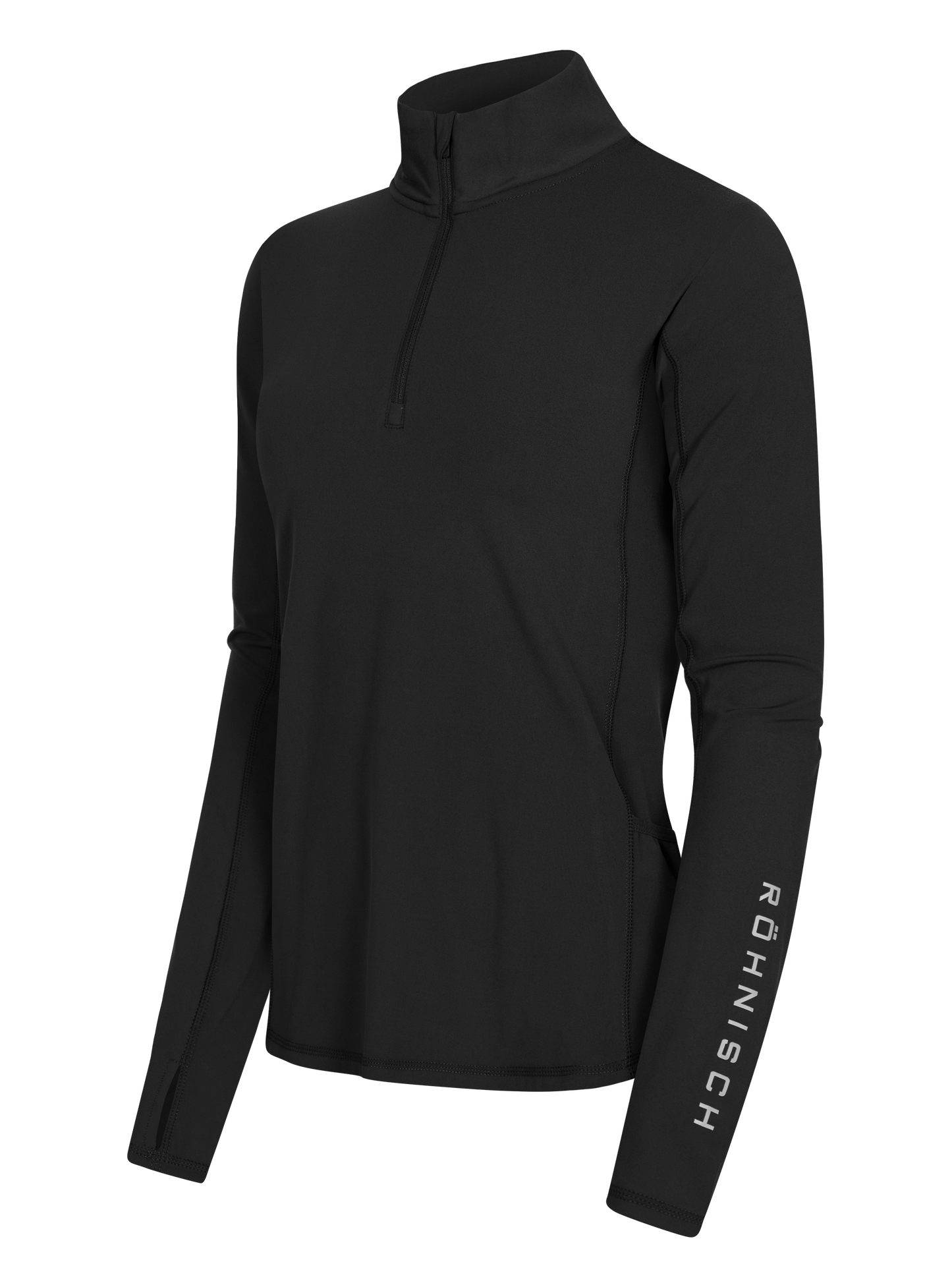 WARMING TECH HALF ZIP - BLACK