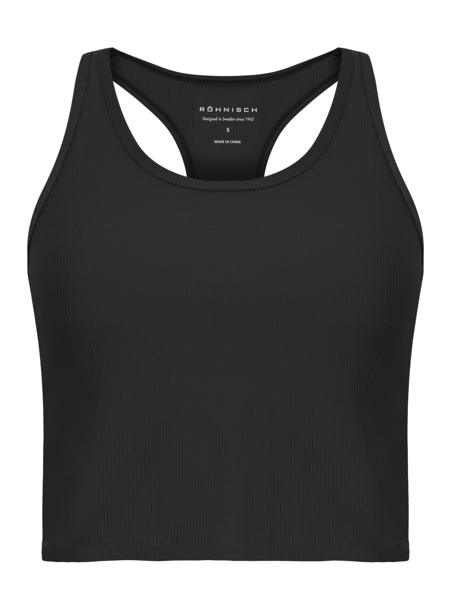 RIBBED TANK - BLACK