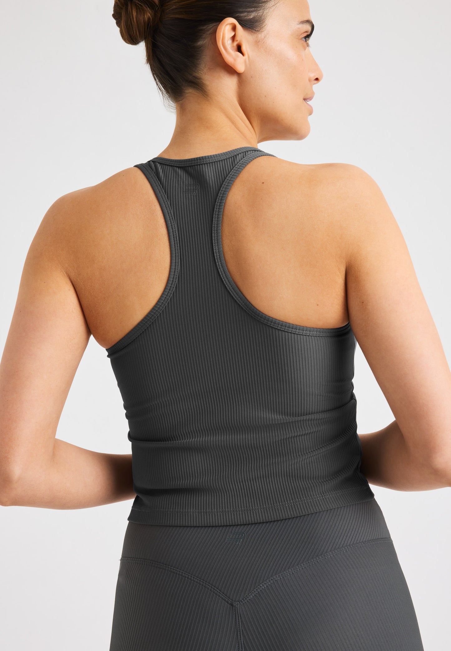 RIBBED TANK - DARK SHADOW