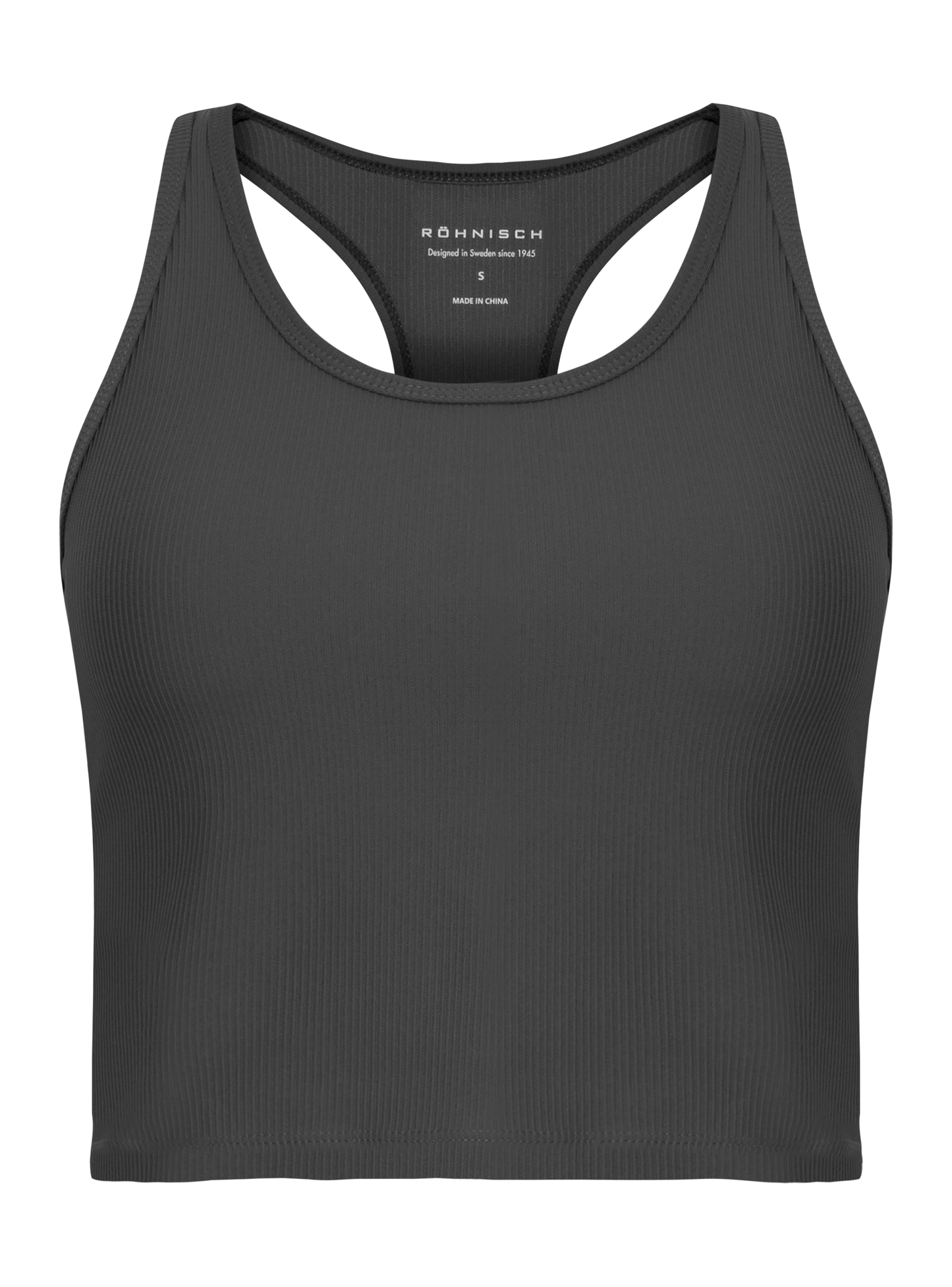 RIBBED TANK - DARK SHADOW
