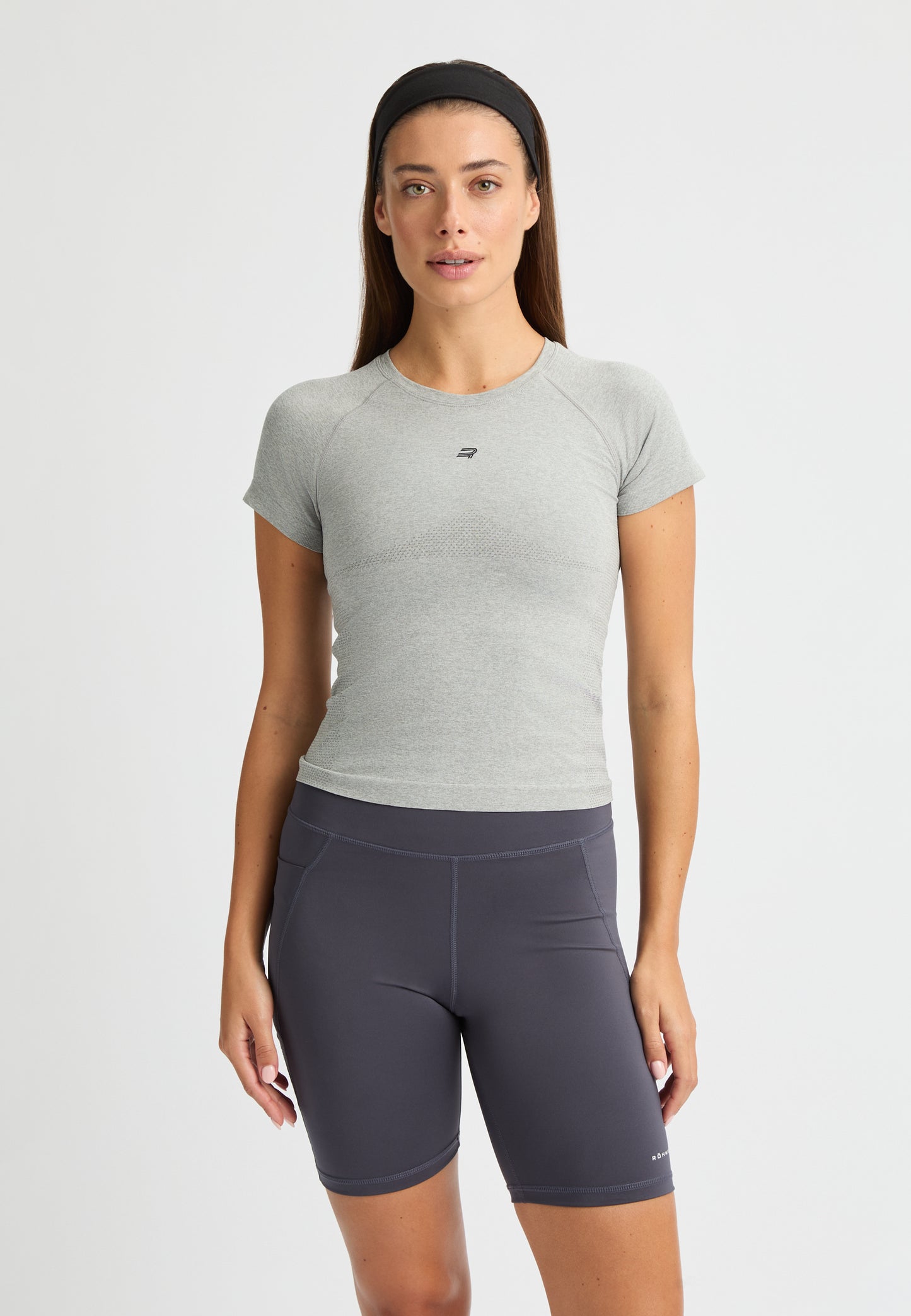 SEAMLESS FLEX TEE - GREY