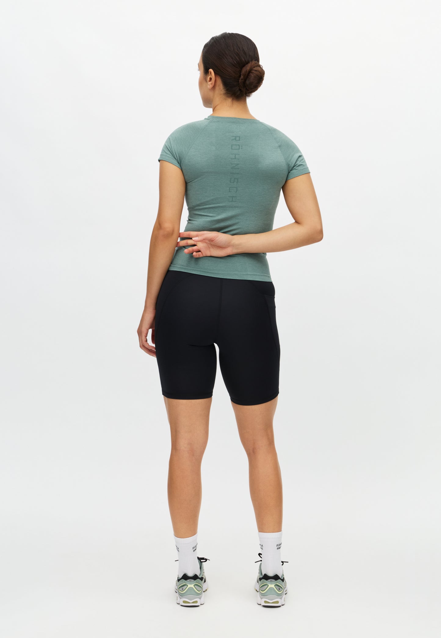 SEAMLESS FLEX TEE - STORMY SEA