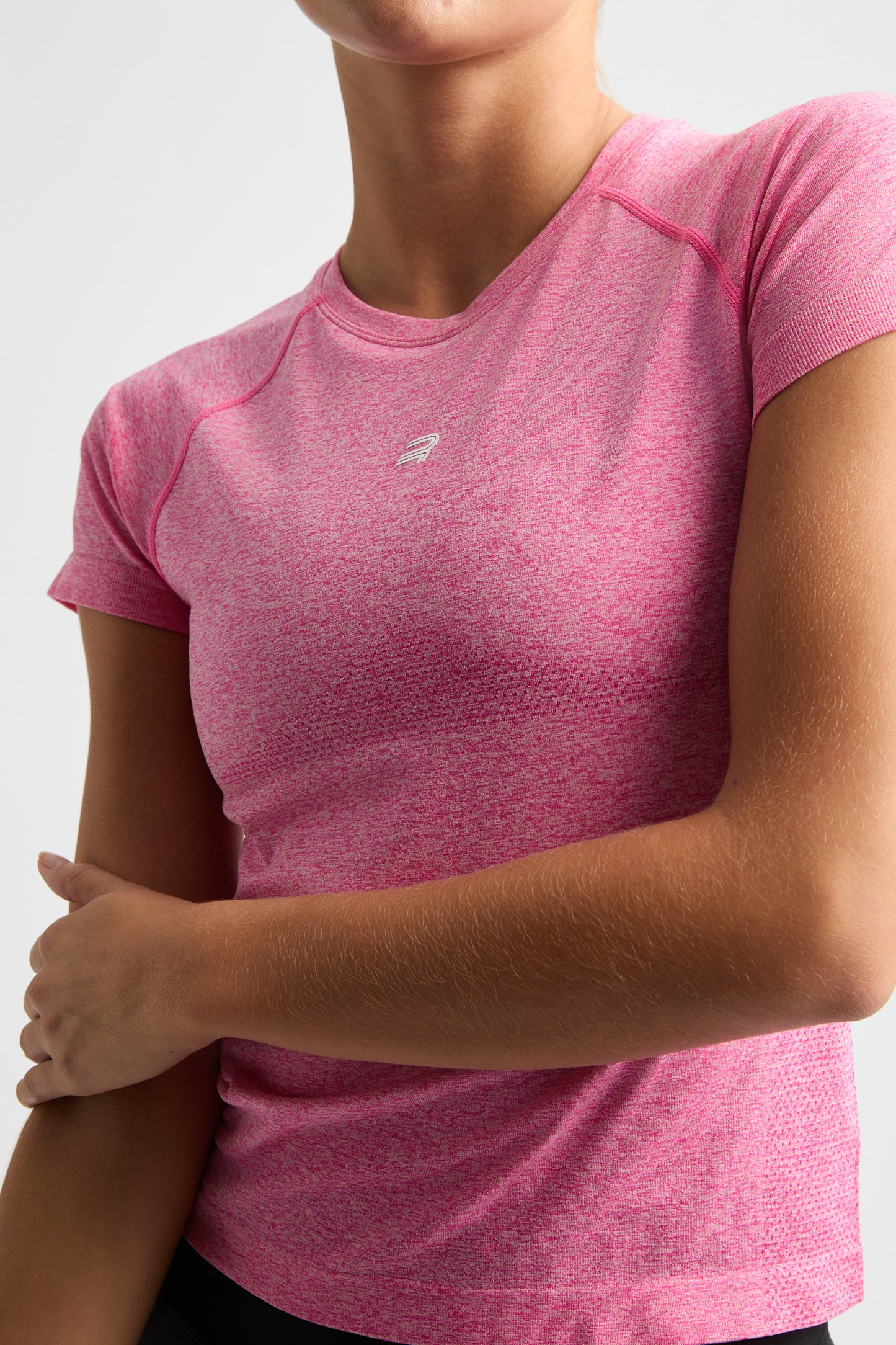 SEAMLESS FLEX TEE - ROSE
