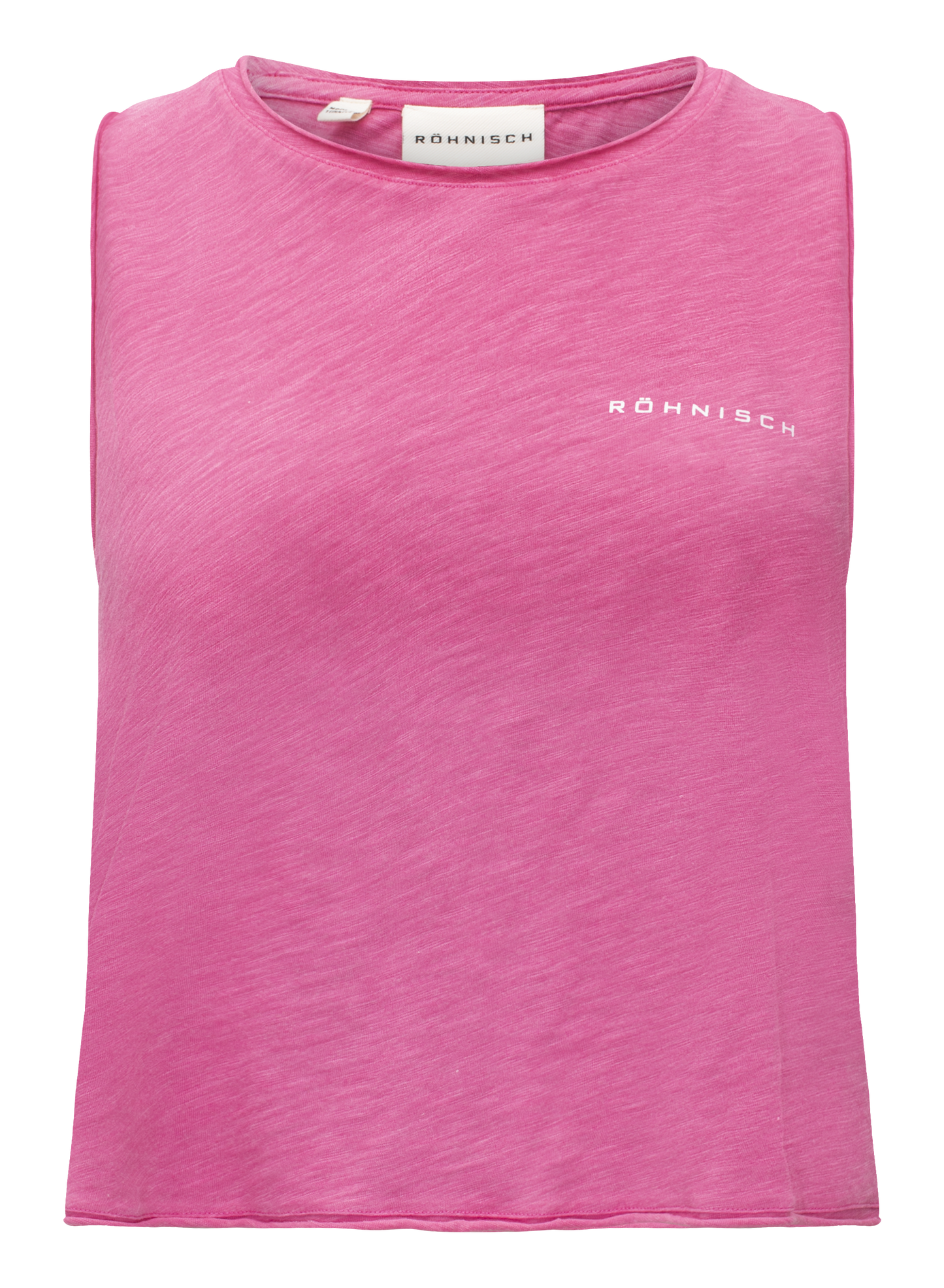 SLUB CROPPED TANK - ROSE