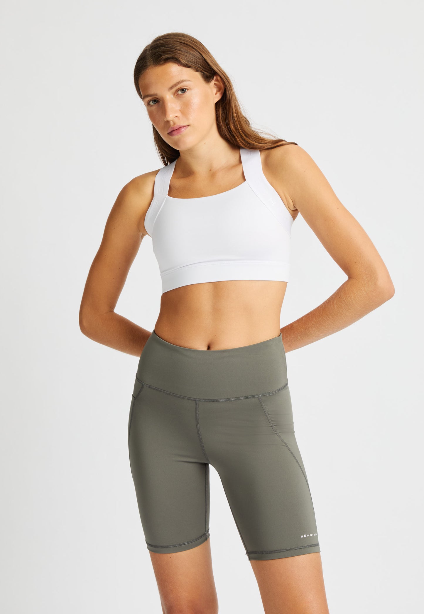 kay sports bra - white