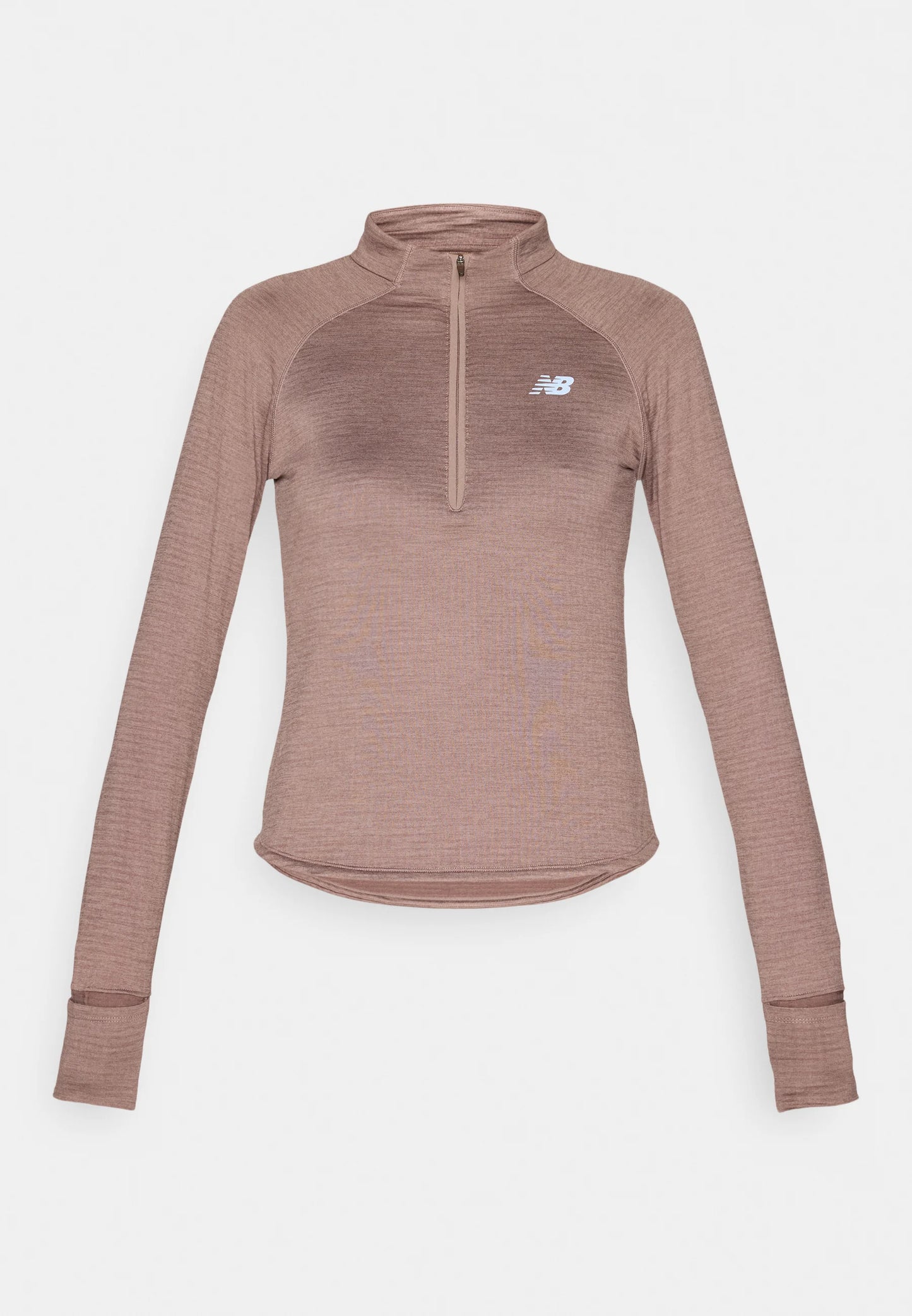 ATHLETICS HEAT GRID HALF ZIP - HEATHER