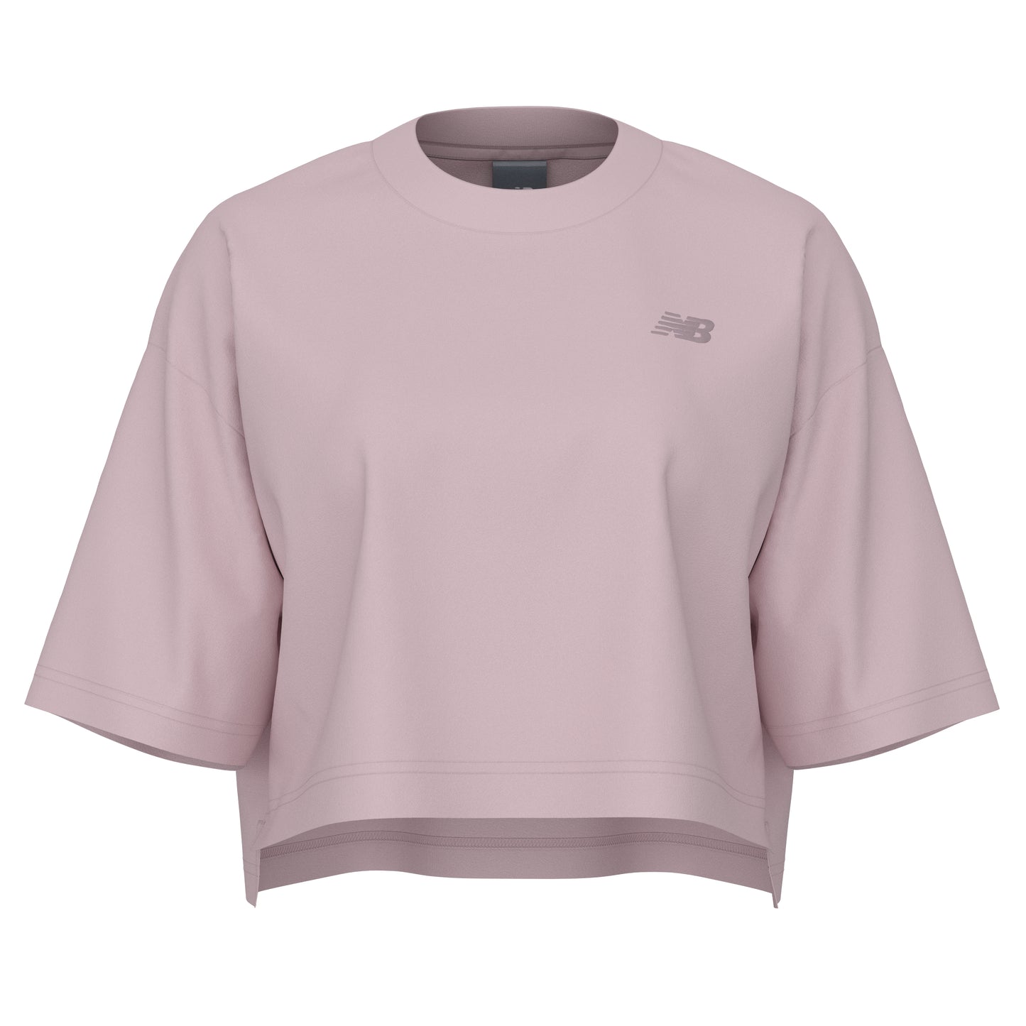 NEW BALANCE CROPPED T-SHIRT - PINK