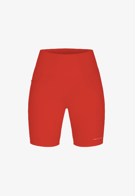 FLATTERING BIKE TIGHTS - FIERY RED