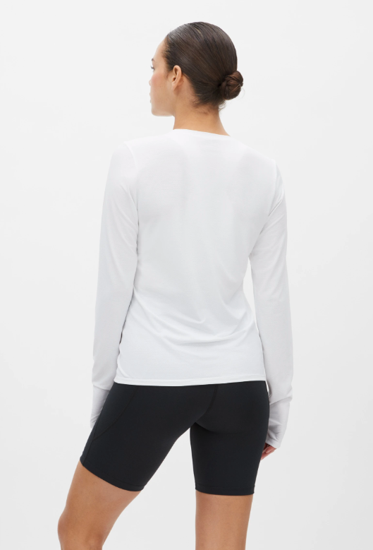JACQUARD LONG SLEEVE - WHITE