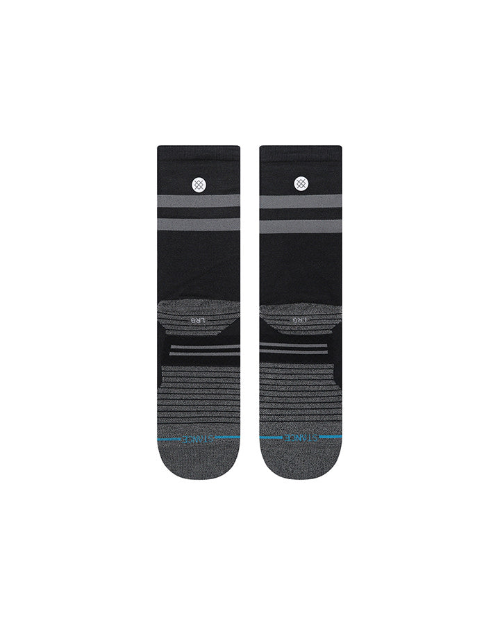 RUN SOCKS LIGHT CREW - BLACK