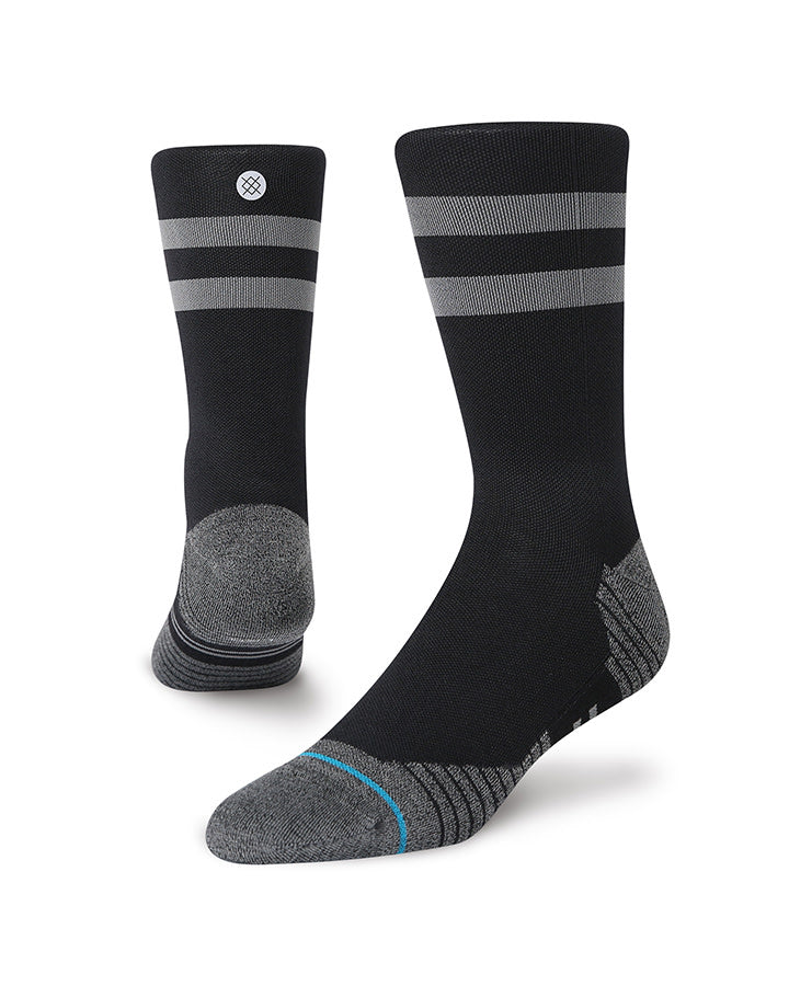 RUN SOCKS LIGHT CREW - BLACK