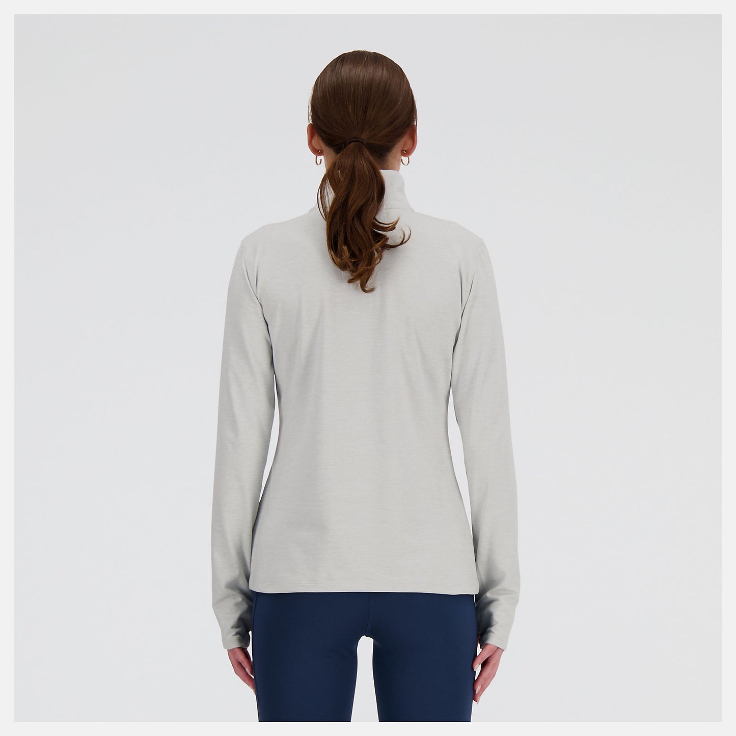SPORT ESSENTIALS QUARTER ZIP - ASH HEATHER