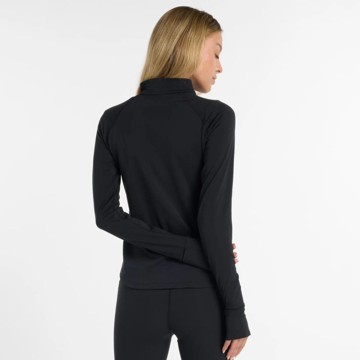 HARMONY HALF ZIP - BLACK