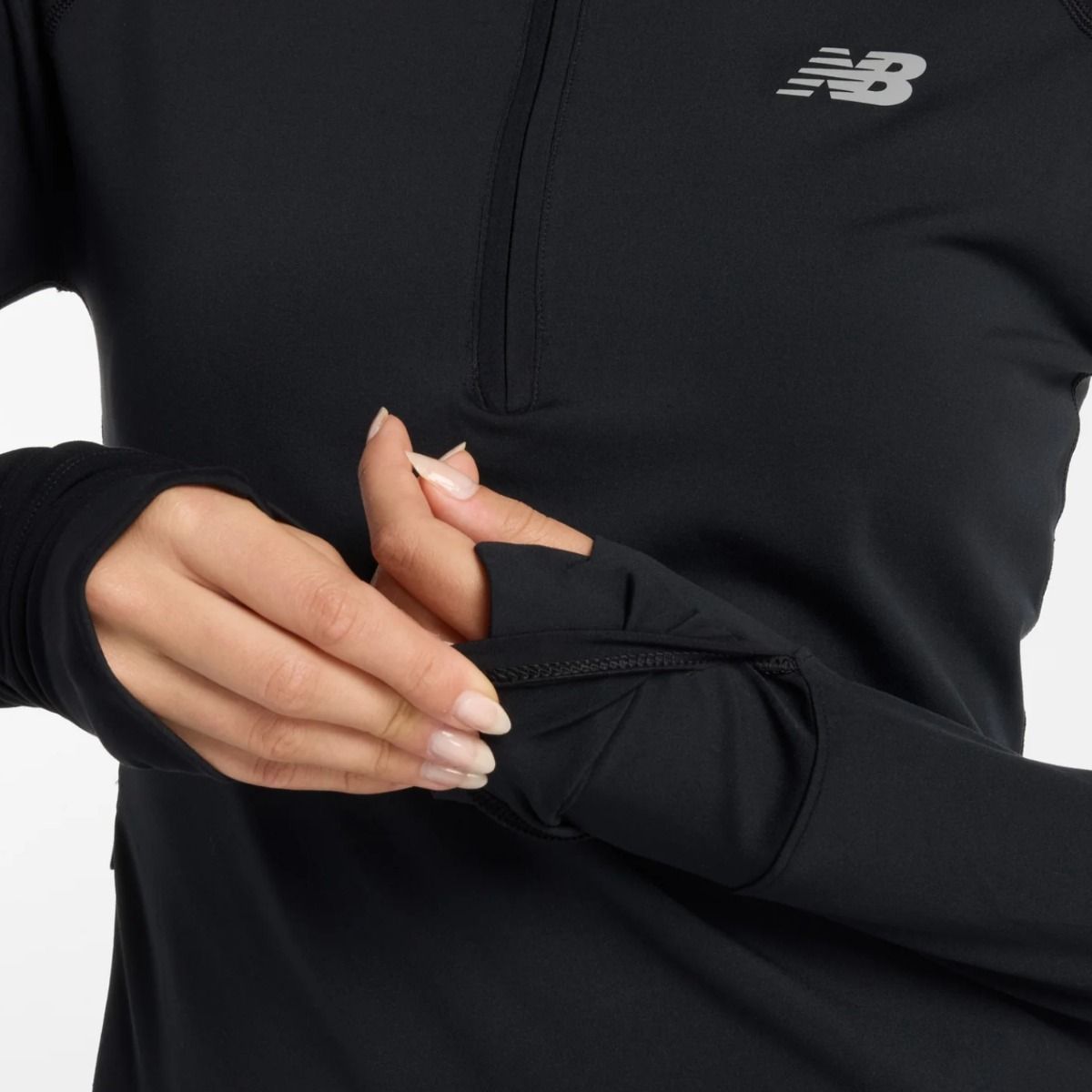 HARMONY HALF ZIP - BLACK