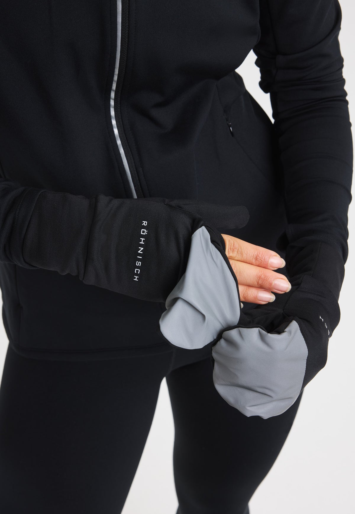 GLOW RUNNING MITTENS