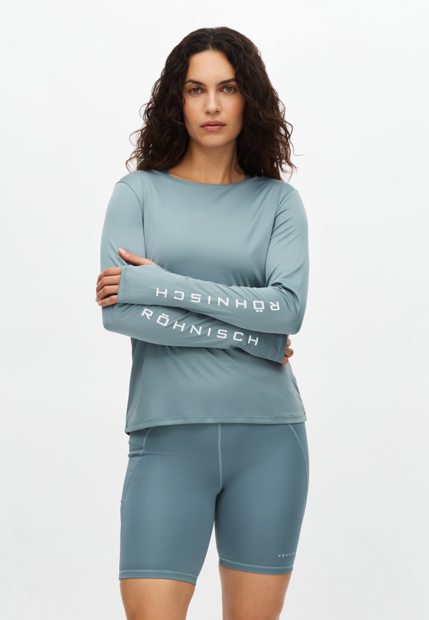 TEAM LOGO LONG SLEEVE - STORMY SEA