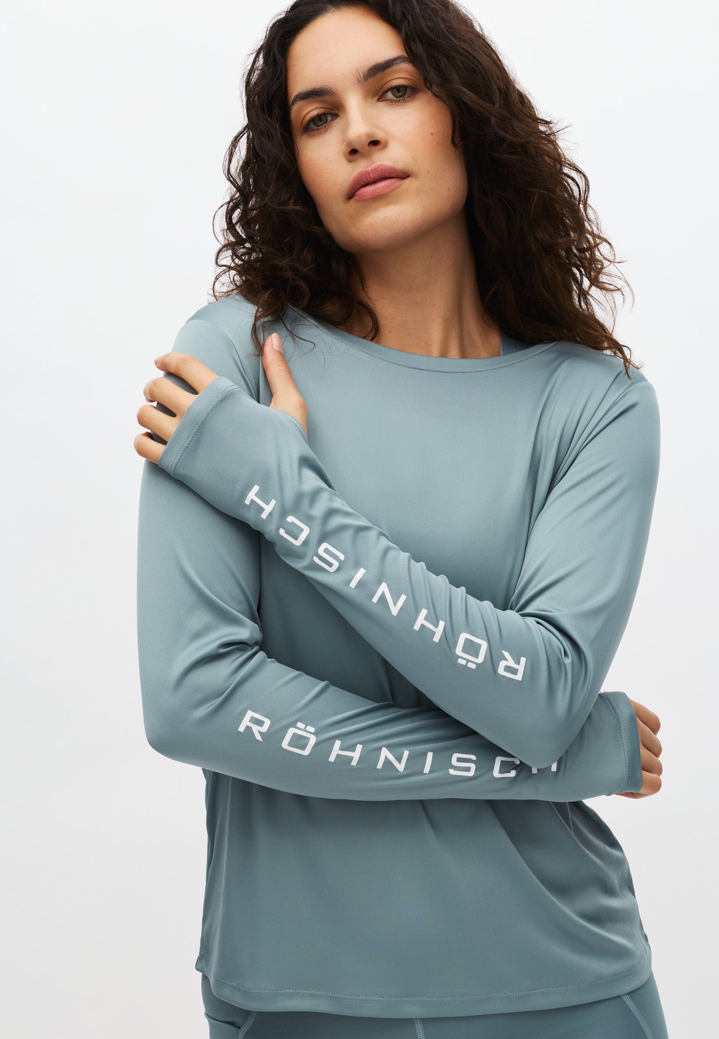TEAM LOGO LONG SLEEVE - STORMY SEA
