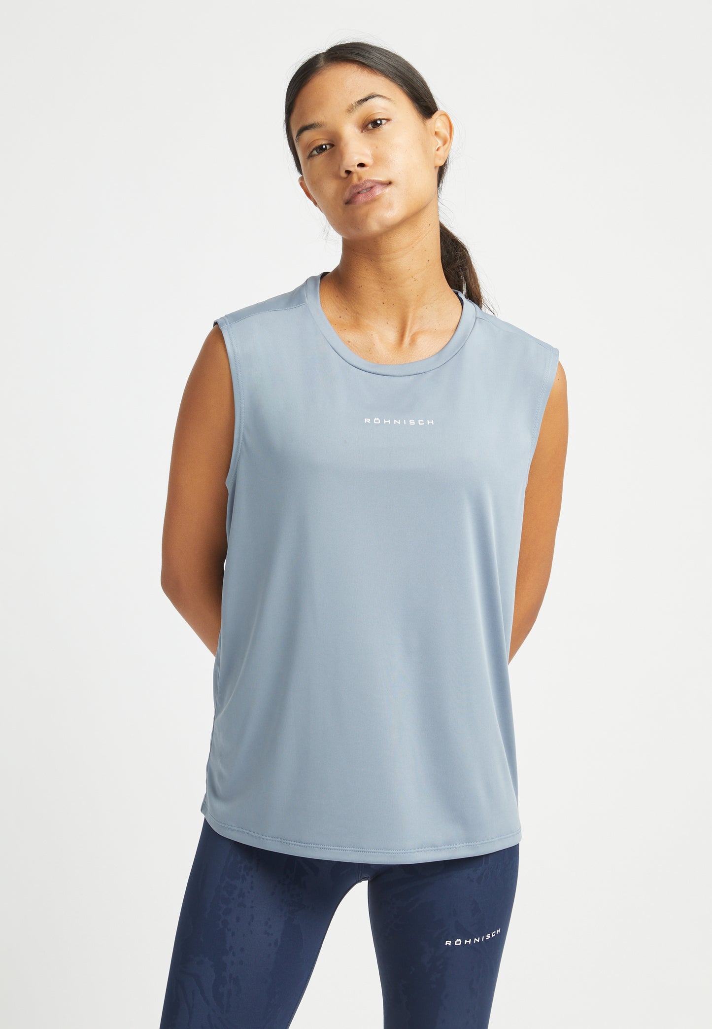 team logo singlet - blue