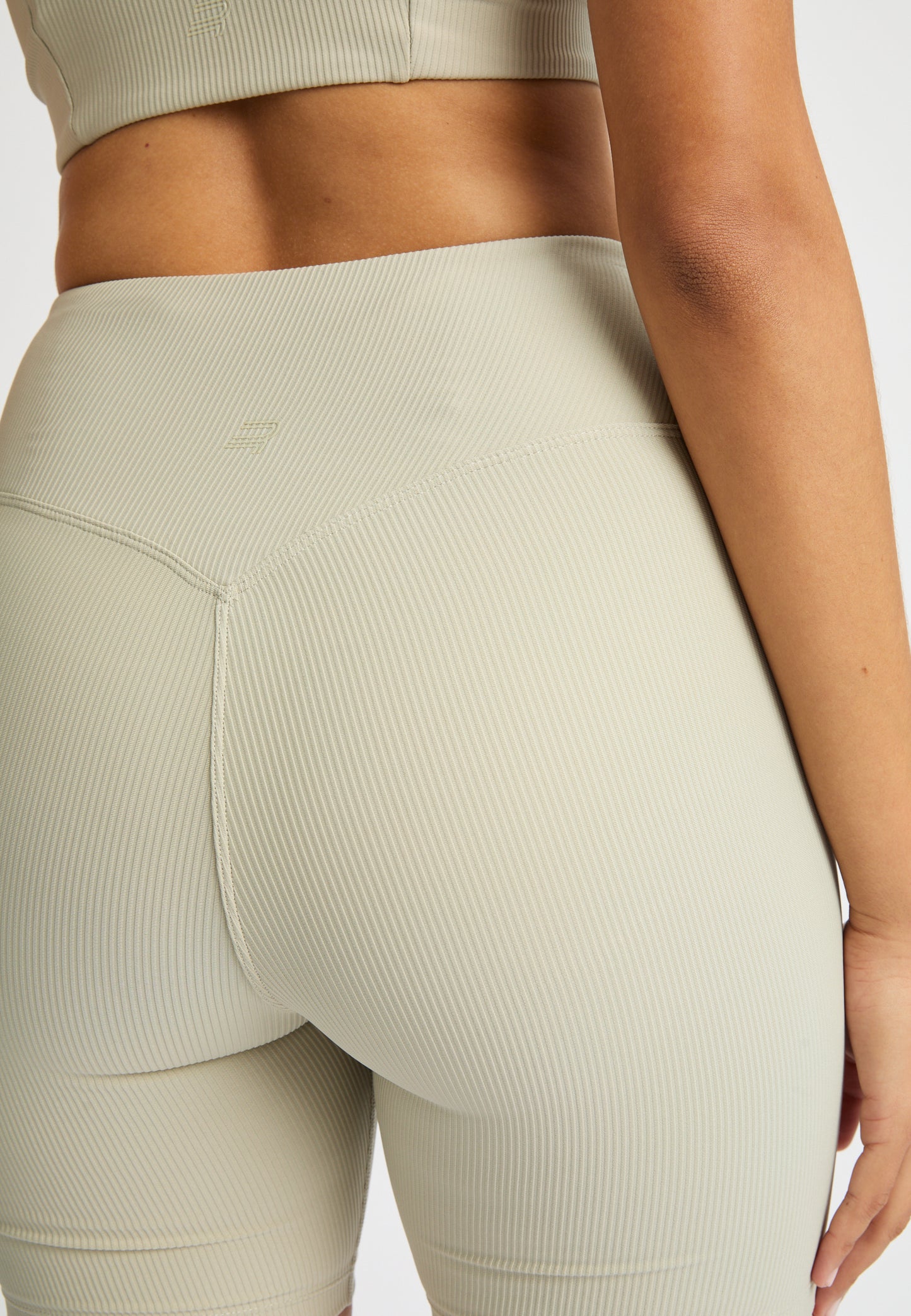 RIBBED BIKE TIGHTS - AGATE GRAY