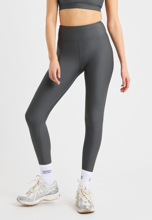 RIBBED TIGHTS - DARK SHADOW