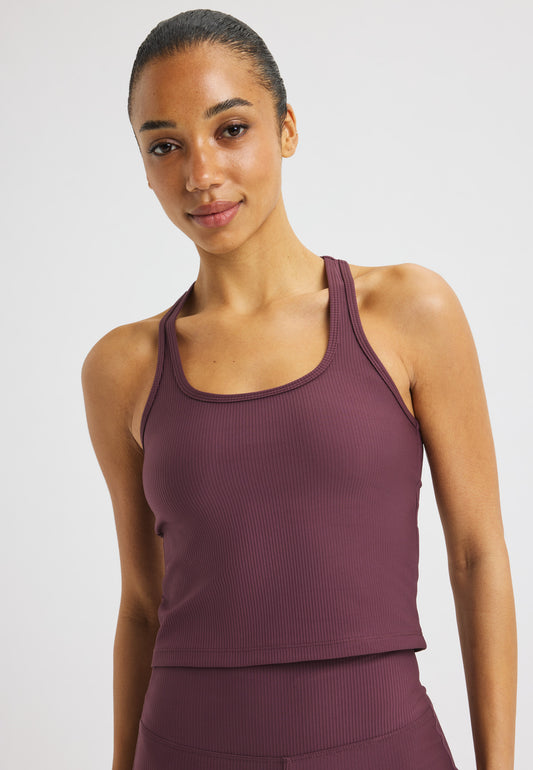 RIBBED TANK - HUCKLEBERRY