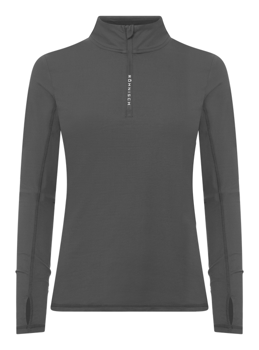 LAYERING HALF ZIP - DARK SHADOW