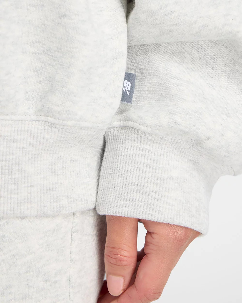 TRACKSIDE FLEECE HALF ZIP - ASH HEATHER