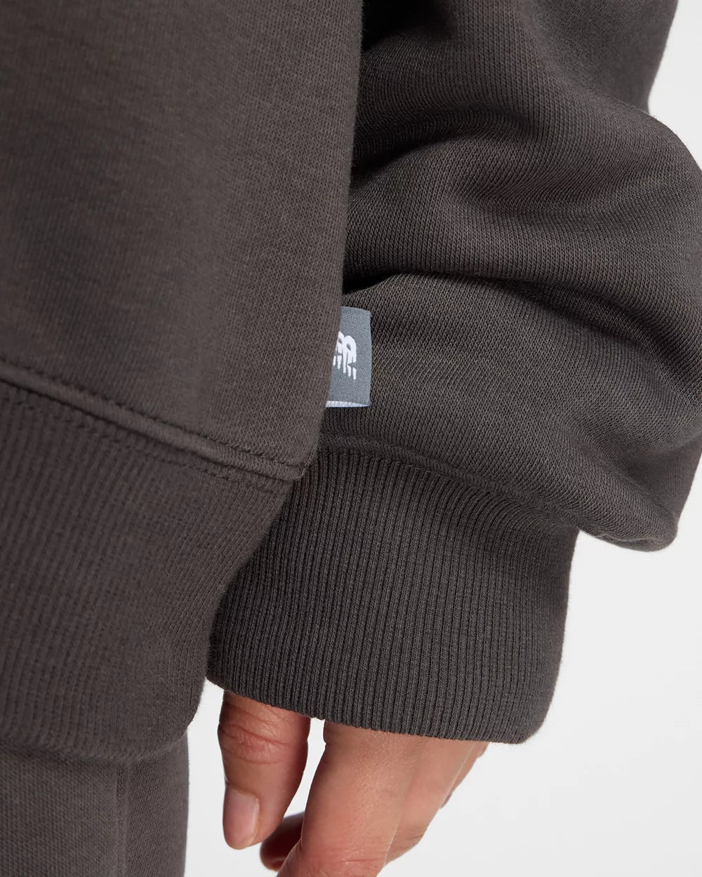 TRACKSIDE FLEECE HALF ZIP - FADED BLACK