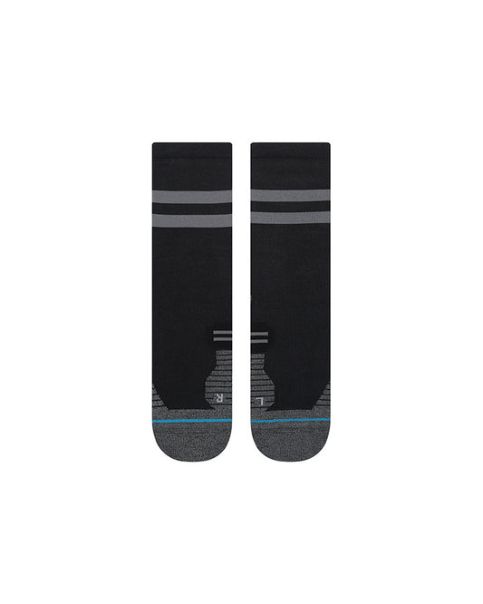 RUN SOCKS LIGHT CREW - BLACK