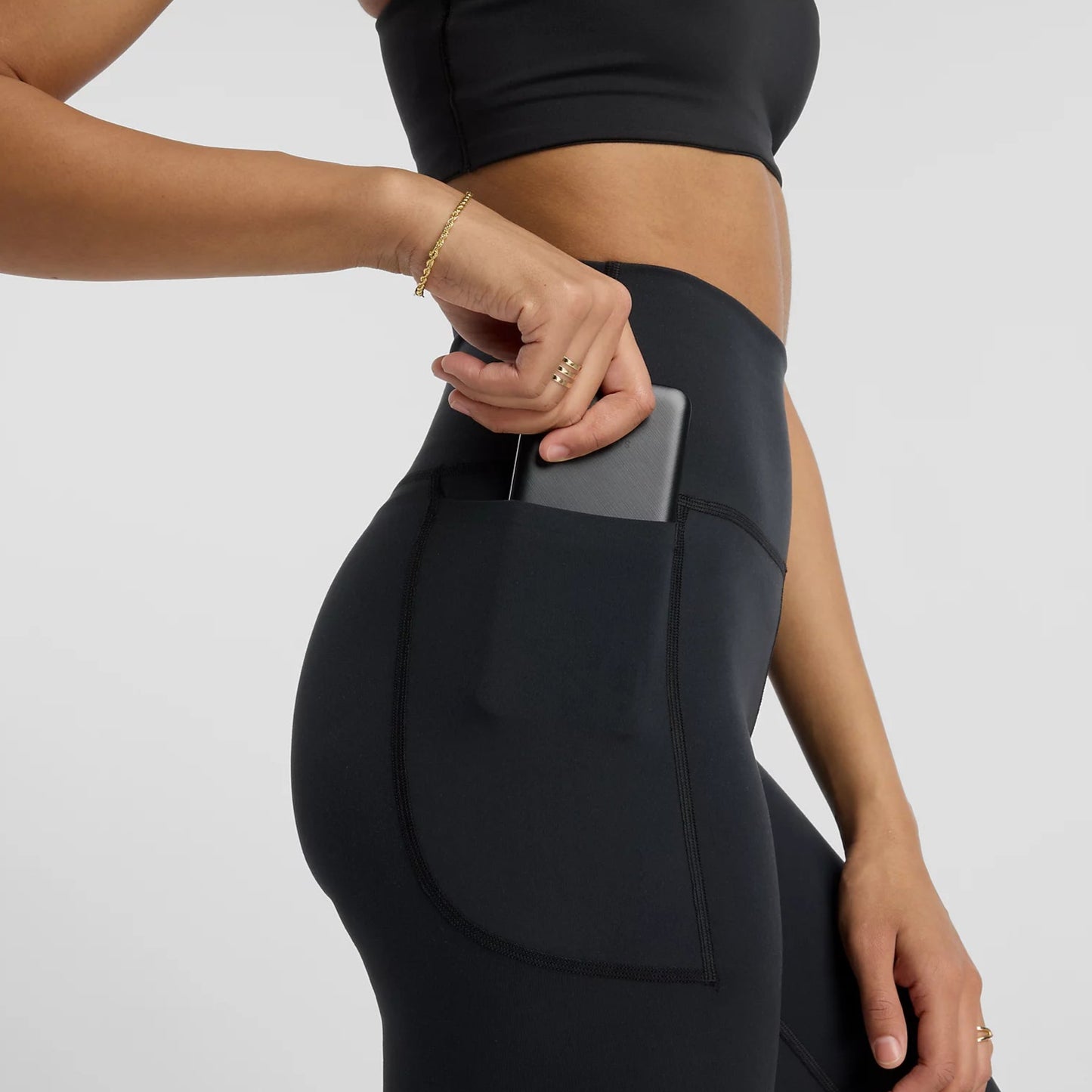 harmony pocket high rise legging - black