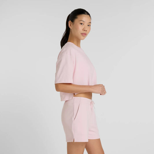 NEW BALANCE CROPPED T-SHIRT - PINK