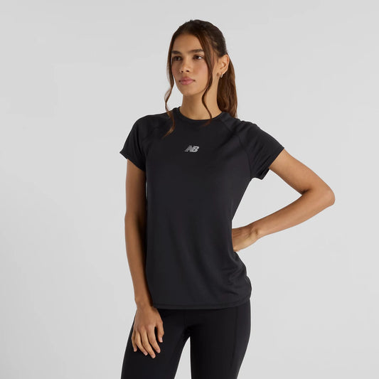 JACQUARD SLIM T-SHIRT - BLACK
